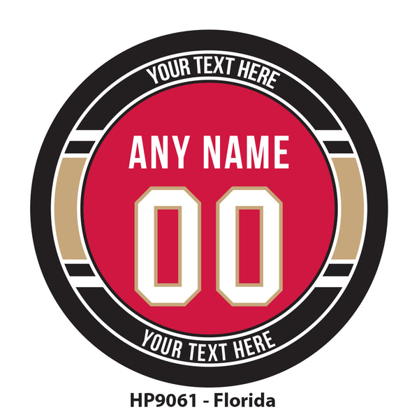 HP9061 - Florida Hockey Team Colors Puck