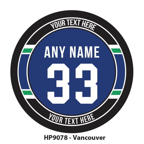 HP9078 - Vancouver Hockey Team Colors Puck