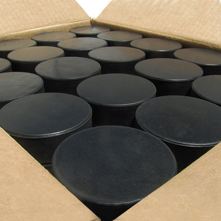 Case of Ice Hockey Pucks - Official Regulation 6 oz.