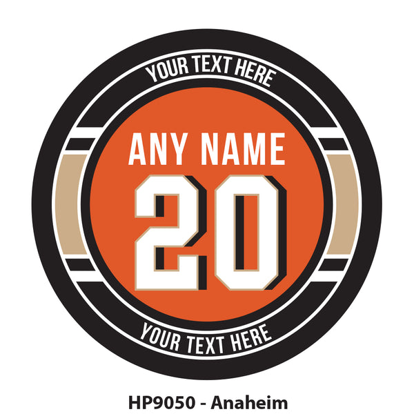 HP9050 - Anaheim Hockey Team Colors Puck