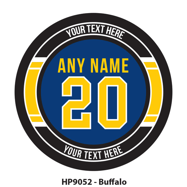 HP9052 - Buffalo Hockey Team Colors Puck
