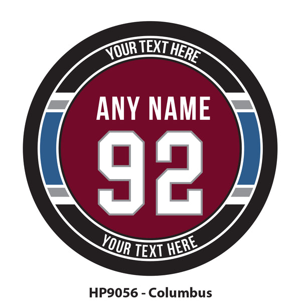 HP9056 - Columbus Hockey Team Colors Puck
