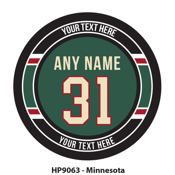 HP9063 - Minnesota Hockey Team Colors Puck
