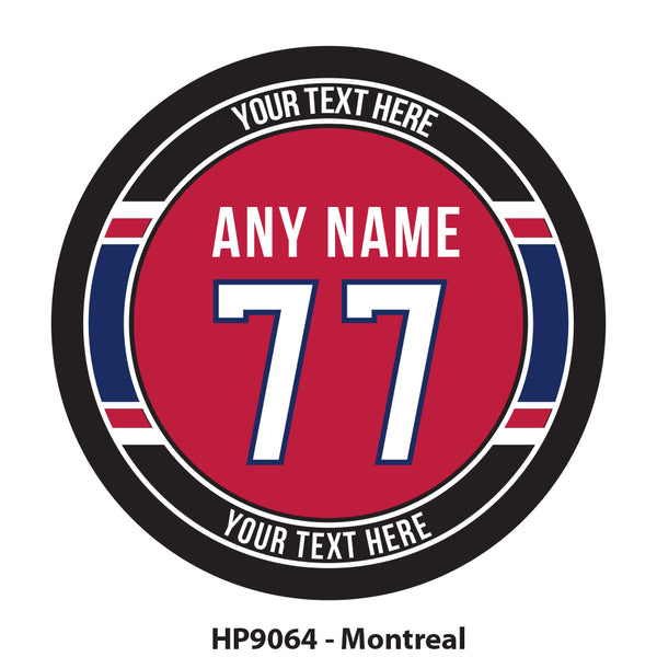 HP9064 - Montreal Hockey Team Colors Puck