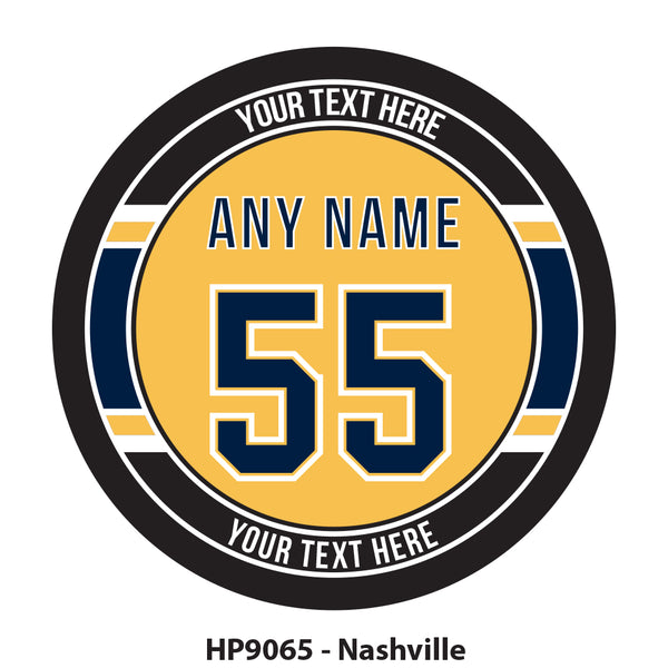 HP9065 - Nashville Hockey Team Colors Puck
