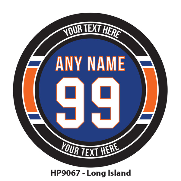 HP9067 - Long Island Hockey Team Colors Puck