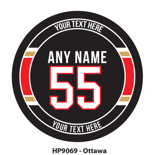 HP9069 - Ottawa Hockey Team Colors Puck