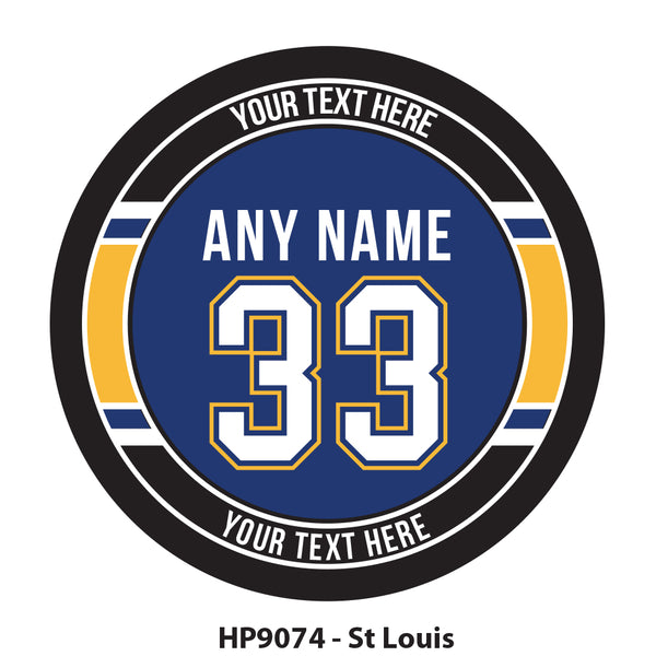 HP9074 - St Louis Hockey Team Colors Puck