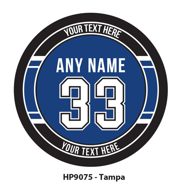 HP9075 - Tampa Hockey Team Colors Puck