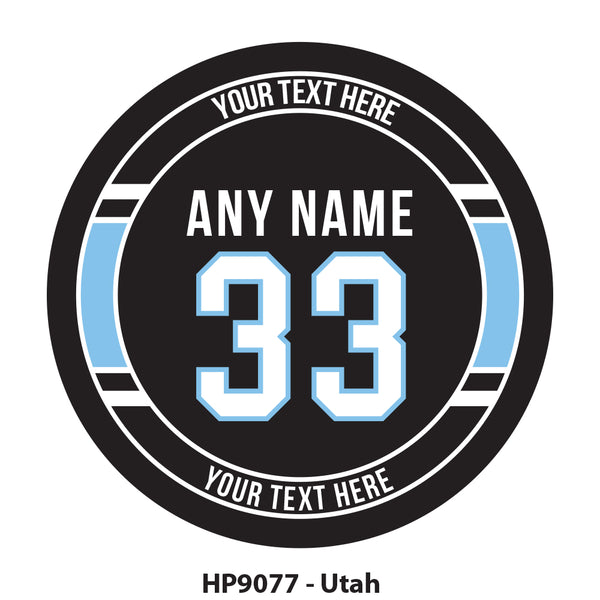 HP9077 - Utah Hockey Team Colors Puck