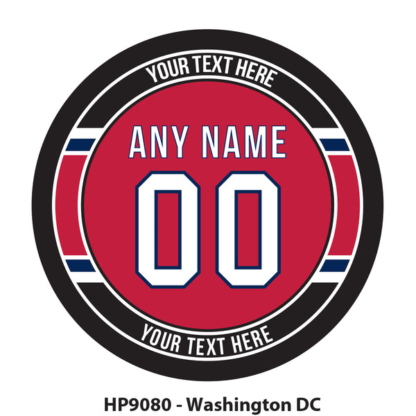 HP9080 - Washington DC Hockey Team Colors Puck