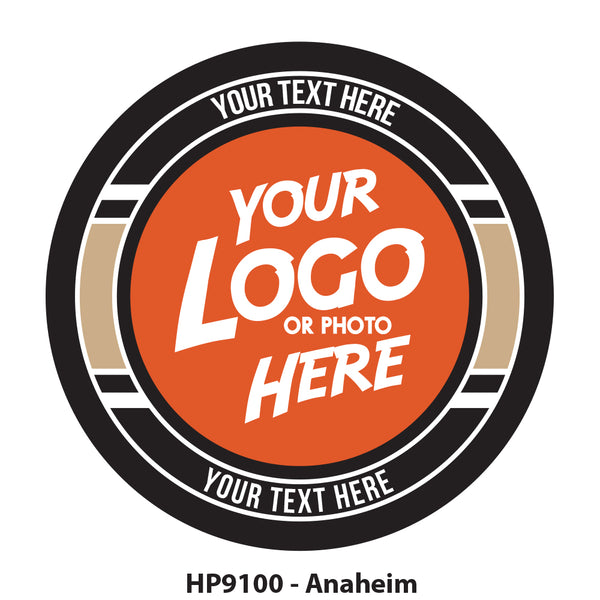 HP9100 - Anaheim Hockey Colors Logo Puck