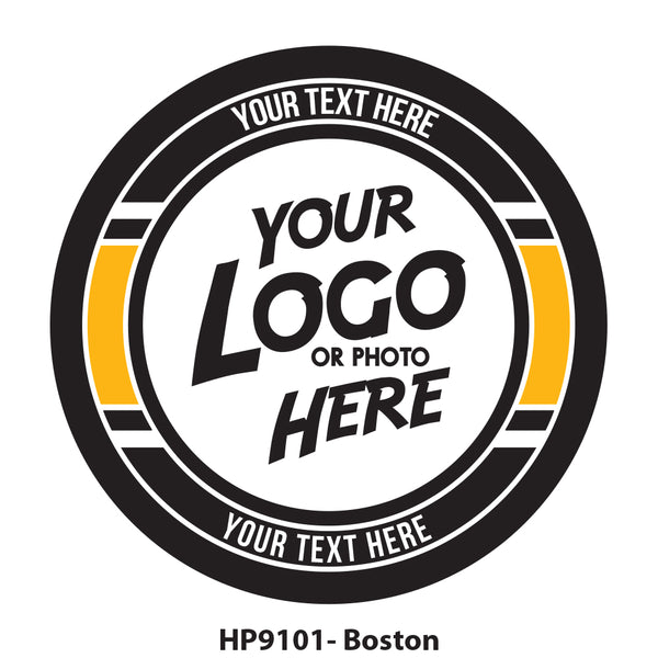 HP9101 - Boston Hockey Colors Logo Puck