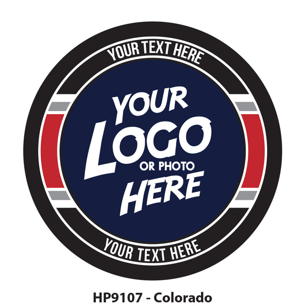 HP9107 - Colorado Hockey Colors Logo Puck