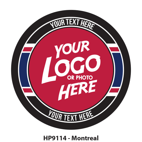 HP9114 - Montreal Hockey Colors Logo Puck