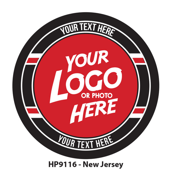 HP9116 - New Jersey Hockey Colors Logo Puck