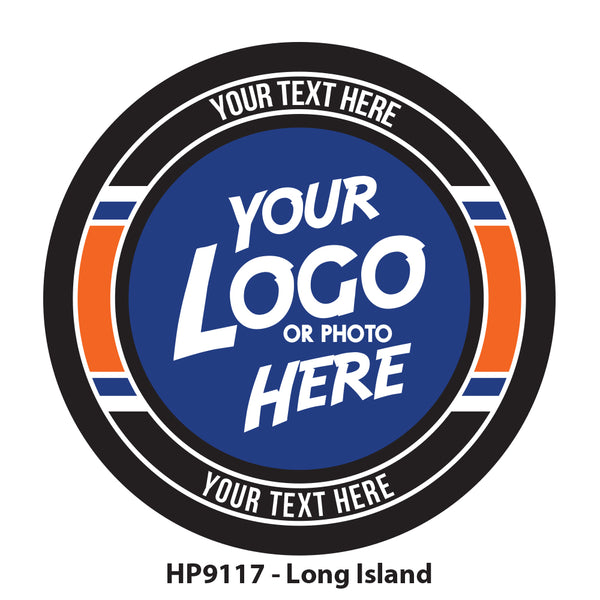 HP9117 - Long Island Hockey Colors Logo Puck