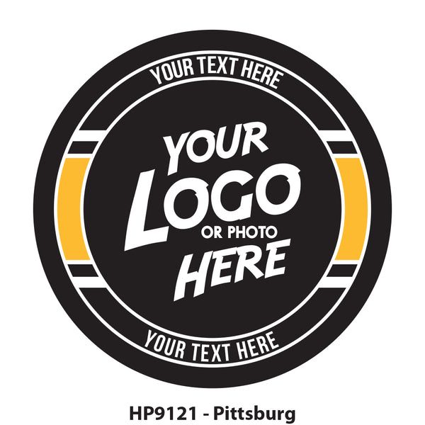 HP9121 - Pittsburgh Hockey Colors Logo Puck