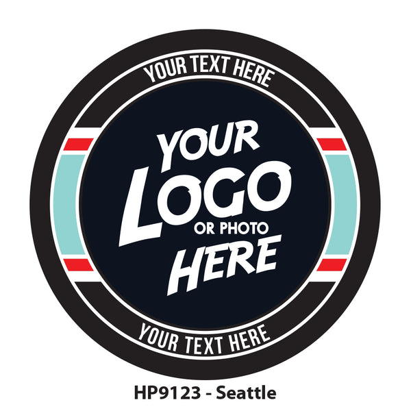 HP9123 - Seattle Hockey Colors Logo Puck