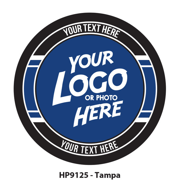 HP9125 - Tampa Hockey Colors Logo Puck