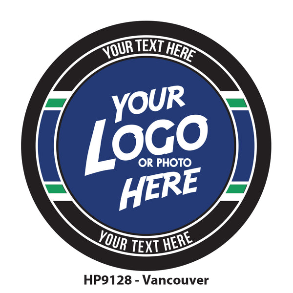HP9128 - Vancouver Hockey Colors Logo Puck
