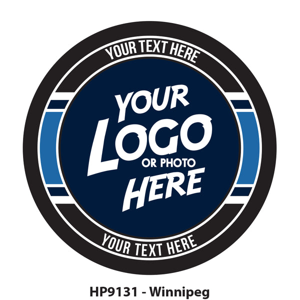 HP9131 - Winnipeg Hockey Colors Logo Puck