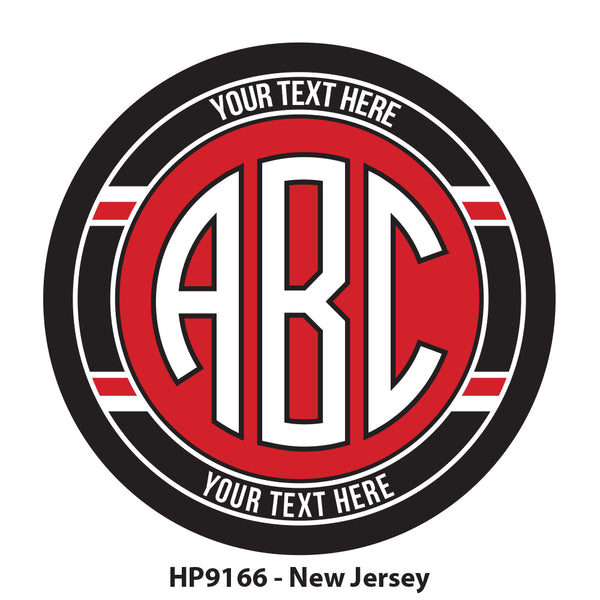 HP9166 - New Jersey Team Monogram Puck