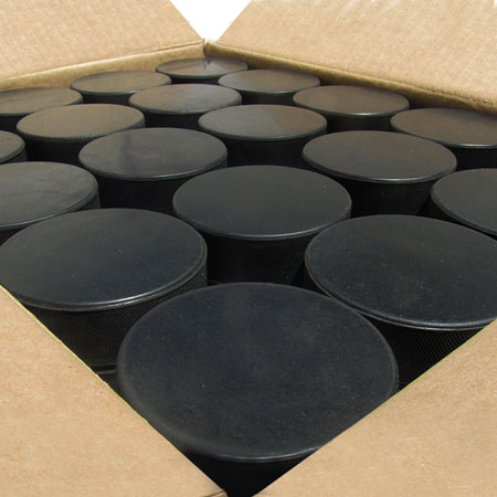 OFFICIAL Size and Weight BULK BLANK HOCKEY PUCKS New 50 Pucks per Case 